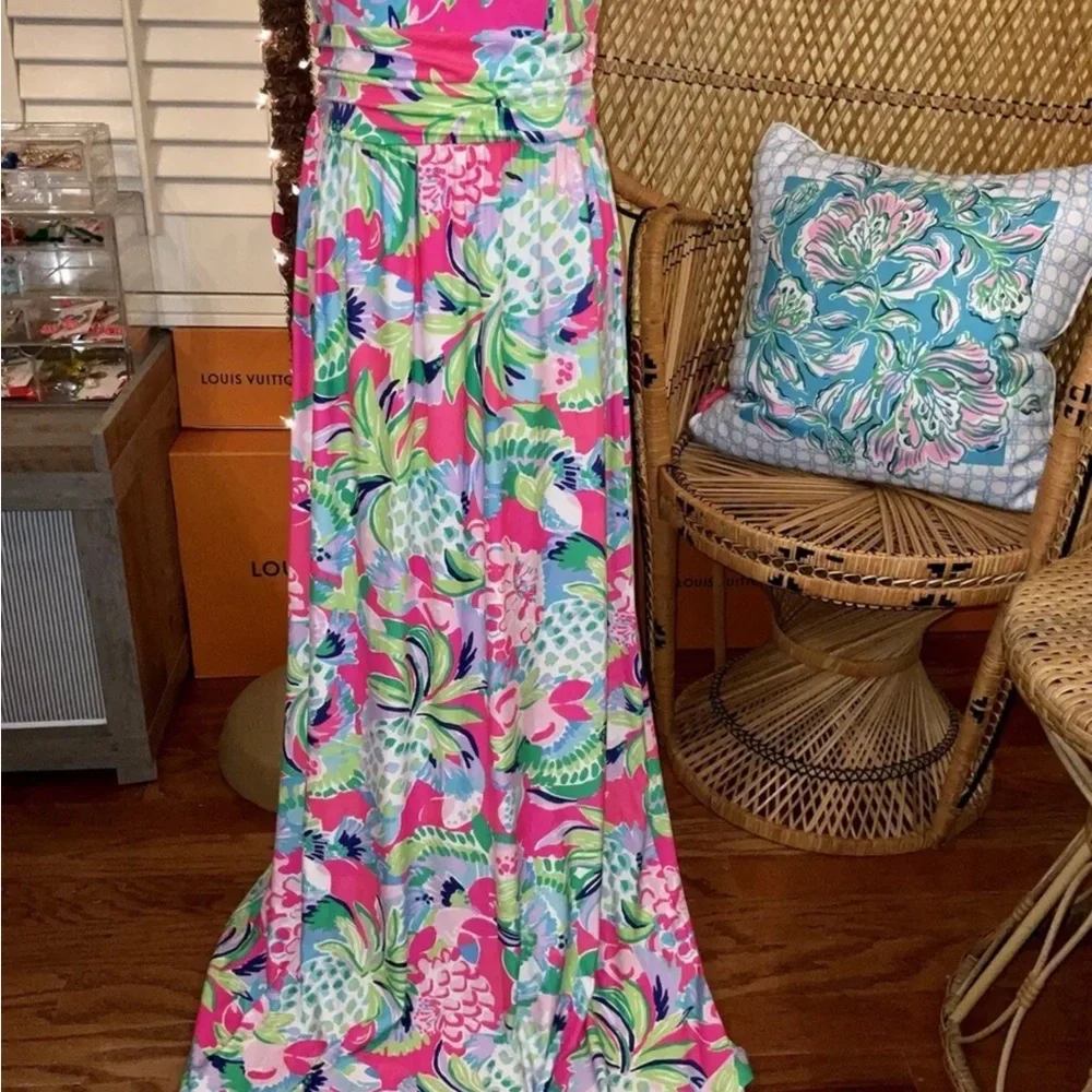 Lilly Pulitzer NWT Tallulah Maxi Dress Raise the Bar $198 Size XXS - Picture 5 of 11